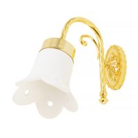 EDERA Светильник настенный, керамика/золото 16951 — фото 1, Светильники в ванную
