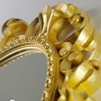 Товар: Зеркало овальное H107хL87xP6 cm, золото арт-31344 - фото 2 Зеркало овальное H107хL87xP6 cm, золото арт-31344 — фото 2, Зеркала в ванную комнату