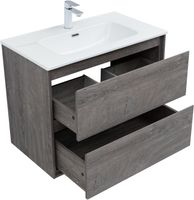 Товар: Тумба с раковиной Aquanet Милан (Flash) 80 цв. дуб рошелье 00340325 - фото 6 Тумба с раковиной Aquanet Милан (Flash) 80 цв. дуб рошелье 00340325 — фото 6, Тумбы с раковиной