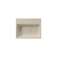 раковина подвесная/встраиваемая NUBES 40x32 без перелива бежевый матовый арт-9684108 — фото 1, Раковины подвесные