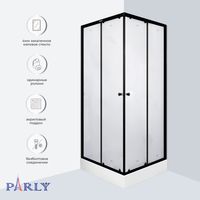 Ограждение VIVA90B N душевое Ceruttispa без поддона (90x90x195) — фото 435, Прямоугольные душевые уголки