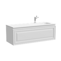 Тумба подвесная SANCOS Very правая 1195х445х406, c одним ящиком оснащенным доводчиками, Bianco , арт. арт-VR120RW — фото 5, Тумбы под раковину