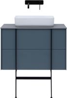 Тумба под раковину Allen Brau Reality 80 1.32005.BGM синий матовый — фото 5, Тумбы под раковину