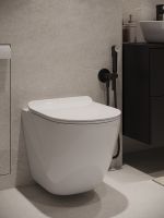 Agger Унитаз подвесной безободковый TORNADO белый с инсталляцией, микролифт, кнопка смыва белая арт-ATI09150+APB288 — фото 7, Комплекты унитаз + инсталляция