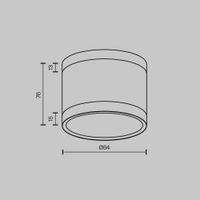Потолочный светильник Technical C120CL-GX53-B — фото 7, Подвесные светильники