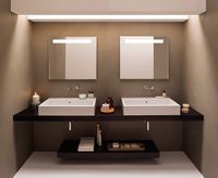 Товар: Раковина GLOBO STONE подвесная или накладная с пятью намеченными отверстиями цвет белый SCQ81BI - фото 2 Раковина GLOBO STONE подвесная или накладная с пятью намеченными отверстиями цвет белый SCQ81BI — фото 2, Раковины накладные