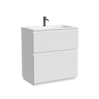 Тумба напольная SANCOS Folk Floor 790х445х850, c двумя ящиками оснащенными доводчиками, Bianco, арт. арт-FL80FW — фото 5, Тумбы под раковину