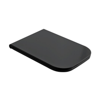 Сиденье с крышкой Scarabeo TEOREMA 2.0 с микролифтом цвет черный матовый арт-8305/B 49 — фото 1, Сиденья для унитаза