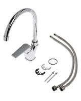 OneLife смеситель для кухни однорычажный полимерный, хром арт-P02-000cr — фото 4, Смесители для кухни