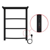 Товар: Полотенцесушитель электрический AZARIO VERONA 400/600 3 секции, с полкой, диммер справа, черный арт-AZ04846PB - фото 3 Полотенцесушитель электрический AZARIO VERONA 400/600 3 секции, с полкой, диммер справа, черный арт-AZ04846PB — фото 3, Электрические полотенцесушители