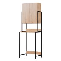 стеллаж Комфорт полки и дверцы 465 дуб арт-MFR80062OK — фото 1, Стеллажи для ванной комнаты