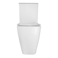 Унитаз-компакт Azario MIRADA S 385х620х920 напольный, безободковый в комплекте с бачком и сиденьем микролифт, белый арт-AZ-1288A — фото 11, Напольные унитазы