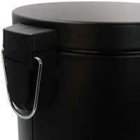 GIFORTES Ведро д/мусора 5 литров круглое, с крышкой SOFT CLOSE, черный матовый 32672 — фото 8, Мусорные ведра