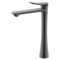 Cмеситель для раковины-чаши Azario Escaro высокий, керамический картридж, графит арт-AZ-K9074GR — фото 2, Смесители для раковины