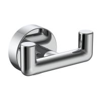 Крючок для ванной комнаты двойной Raglo , хром арт-R320.052 — фото 1, Крючки для полотенец