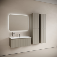 Тумба подвесная SANCOS Code 990х453х400, c одним ящиком оснащенным доводчиками, цвет серая платина , арт. CD100GP — фото 3, Тумбы под раковину