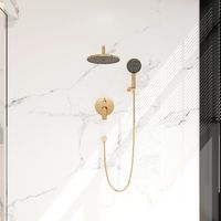 Товар: Встраиваемая душевая система TEORA, Золото брашинг TE-500-G-C4 - фото 2 Встраиваемая душевая система TEORA, Золото брашинг TE-500-G-C4 — фото 2, Встраиваемые душевые комплекты