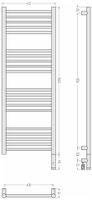 Полотенцесушитель электрический Сунержа Богема 3.1 прямая 1200х400 МЭМ правый Золотой шёлк 32-6005-1240 — фото 3, Электрические полотенцесушители