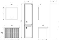 Товар: Комплект мебели для ванной Риола 80 (Слоновая Кость) 124111 - фото 20 Комплект мебели для ванной Риола 80 (Слоновая Кость) 124111 — фото 20, Комплекты мебели для ванной