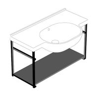 Товар: Консоль GLOBO MODE подвесная цвет черный матовый ME002SAR - фото 1 Консоль GLOBO MODE подвесная цвет черный матовый ME002SAR — фото 1, Консоли для раковины