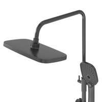 Душевая стойка Grossman Advans с верхним душем,ручной лейкой и смесителем,графит сатиновый,1 место арт-500.K35.09.420 — фото 5, Душевые стойки