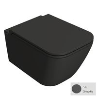 Унитаз GLOBO STONE подвесной безободковый цвет SMOKE арт-STS05SK — фото 1, Подвесные унитазы