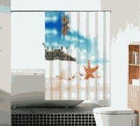 шторка д/в тканевая 180х180см "Морская звезда" MZ-105 — фото 1, Шторки на ванну