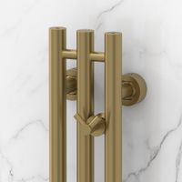 Полотенцесушитель водяной Сунержа Терция PRO 1200х100 Золотой шёлк арт-32-0444-1210 — фото 2, Водяные полотенцесушители