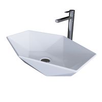 Раковина Grossman (600х415х130) белая,1 место арт-GR-3030 — фото 1, Раковины накладные