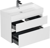 Тумба под раковину Allen Brau Infinity 85 белый матовый арт-1.210026.WM — фото 2, Тумбы под раковину