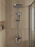 OneLife душевая система с смесителем для душа, хром арт-P01-912cr — фото 4, Душевые стойки