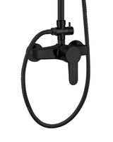 OneLife душевая система с смесителем для душа, черный арт-P01-912b — фото 3, Душевые стойки