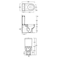 Унитаз SIMAS E-Line напольный моноблок цвет белый EL07 — фото 2, Подвесные унитазы