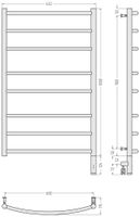Товар: Полотенцесушитель электрический Сунержа Галант 3.0 1000х600 МЭМ правый Матовый белый 30-5801-1060 - фото 3 Полотенцесушитель электрический Сунержа Галант 3.0 1000х600 МЭМ правый Матовый белый 30-5801-1060 — фото 3, Электрические полотенцесушители