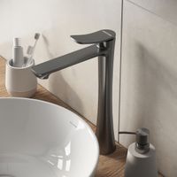 Смеситель для раковины высокий Grossman Advans графит сатиновый,1 место арт-520.K35.09.420 — фото 3, Смесители для раковины