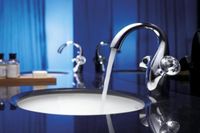 Смеситель для раковины Bravat Swan F14287C-ENG, хром — фото 1, Смесители для раковины