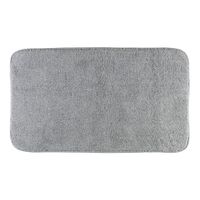 Коврик д/ванной комнаты 60х100 см., без вышивки, серый, окантовка серебро 30756 — фото 1, Коврики для ванной комнаты