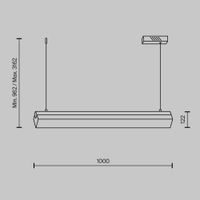 Подвесной светильник Maytoni MOD250PL-L36BS3K — фото 17, Подвесные светильники
