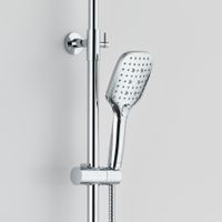 BOND B07-9400 Душевая стойка с термостатом, тропическим душем и смесителем с изливом — фото 5, Душевые стойки