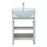 Тумба под раковину Aquanet Донна 60 белый дуб/белый (2 дверцы) арт-00273996 — фото 8, Тумбы под раковину