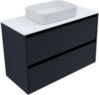 Тумба под раковину Allen Brau Activity 100 антрацит матовый/черный браш арт-1.34006.AM — фото 6, Тумбы под раковину