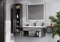 Шкаф-колона УЭЛЬС 30, графит 1A267703WA6A0 — фото 4, Шкафы для ванной