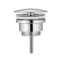 Донный клапан ABBER AF0012 без перелива, фиксированный, хром — фото 1, Донные клапаны