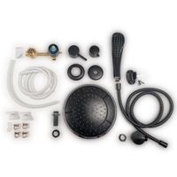 ДК Грэй-Блэк 90*90 В (7 мест+сифон D50) арт-Щ0000067303 — фото 7, Душевые кабины