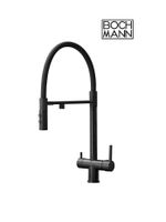 Cмеситель TORRE B из нержавеющей стали для кухни BOCH MANN, с гибким изливом, цвет ЧЕРНЫЙ арт-BM11169 — фото 2, Смесители для кухни