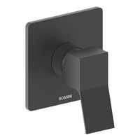 Смеситель Bossini Aki для ванны и душа встраиваемый внешняя часть на 1 потребителя цвет черный матовый арт-Z00739.073 — фото 1, Смеситель для душа