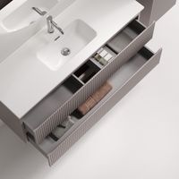 Тумба подвесная SANCOS Snob R 1195х390х500, c двумя ящиками оснащенными доводчиками, Doha Soft, арт. арт-SNR120/39SM — фото 2, Тумбы под раковину