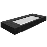 Раковина Scarabeo TEOREMA 2.0 встраиваемая снизу с переливом без отверстий цвет белый арт-5136 — фото 1, Раковины встраиваемые снизу