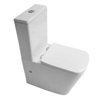 Унитаз напольный Azario Indor безободковый, в комплекте с бачком и сиденьем микролифт, дюропласт 820*630*360 арт-AZ-T004B-R — фото 1, Напольные унитазы