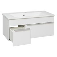 Тумба подвесная AXIOMA 100 /2 ящ/ AQUA DE MARCO 2100WGAXI/H — фото 4, Тумбы под раковину